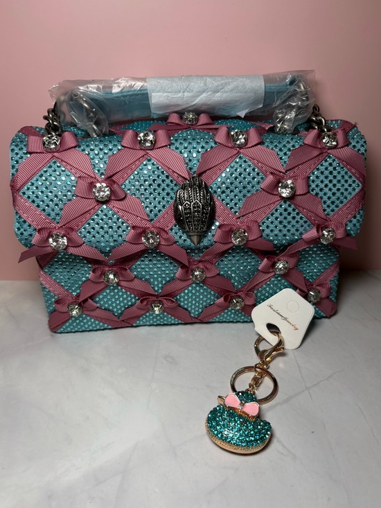 Kurt Geiger Handbags - 🩵 Kurt Geiger The Kensington Blue Bag With Bows NWT